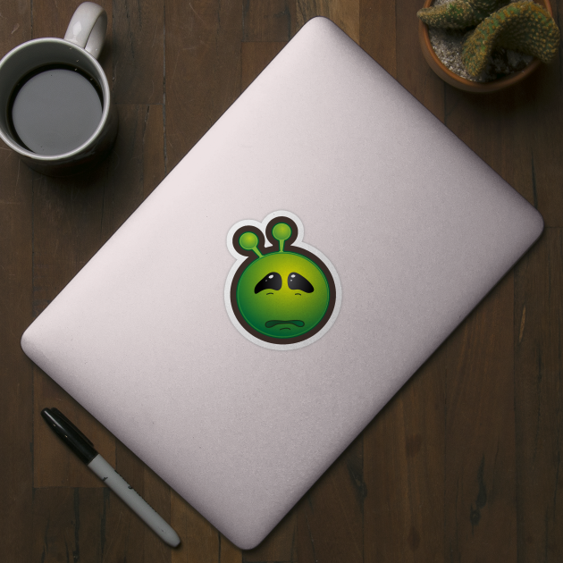 Funny Alien Monster ET Extraterrestrial Martian Green Man Emoji for Women, Men and Kids 13 by PatrioTEEism